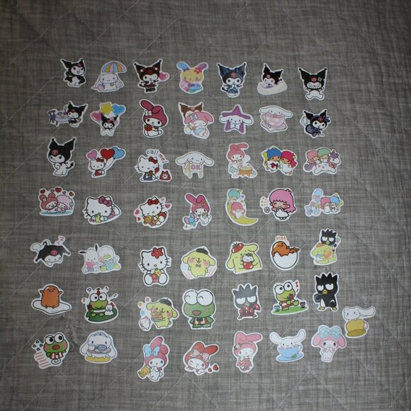 Lot of 50 Matte Hello Kitty & Friends Stickers - Picture 2 of 5